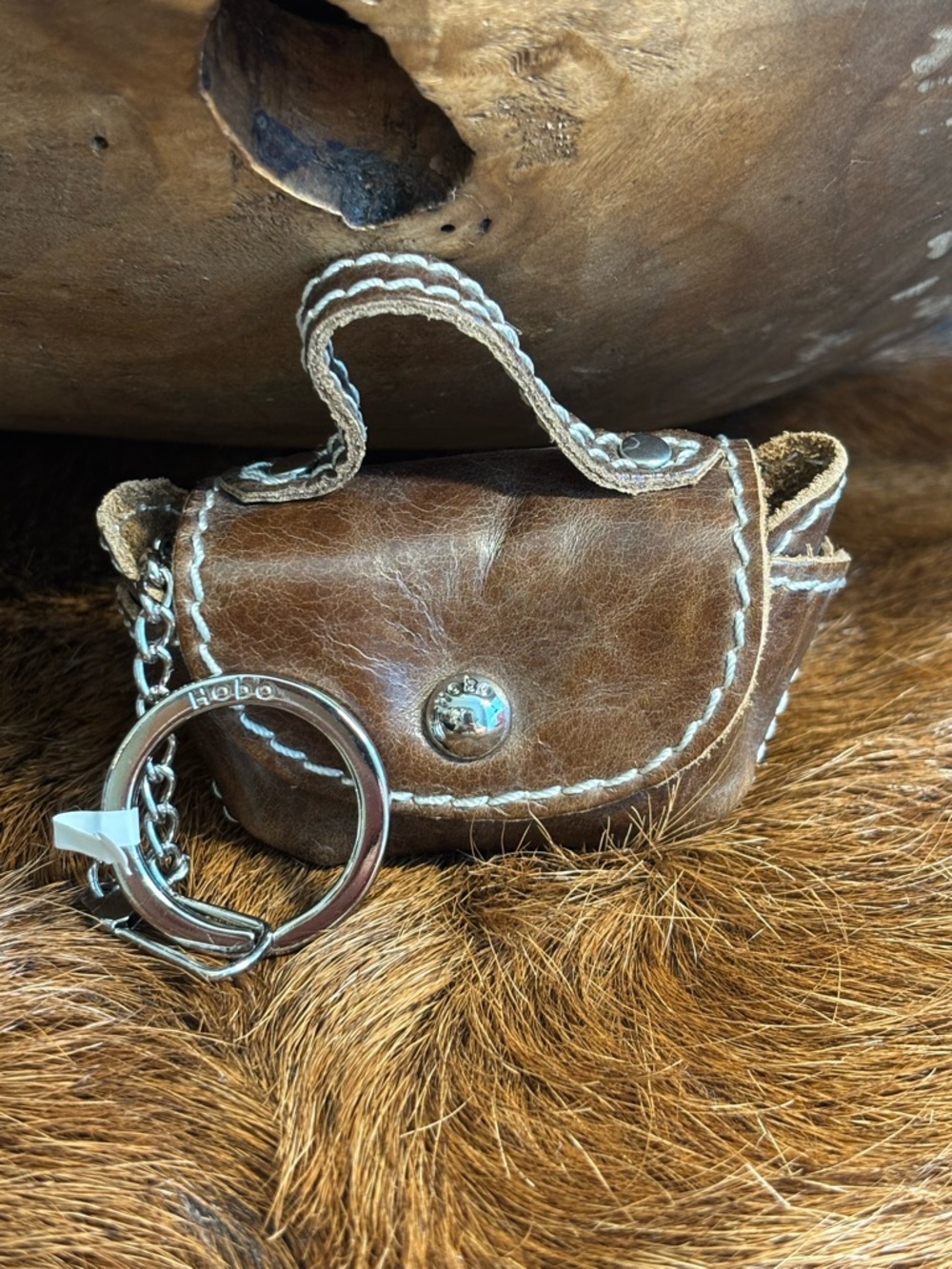Hobo NWT Keychain Pouch (airpod) in Brown
